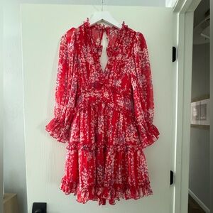 Size Small red floral dress